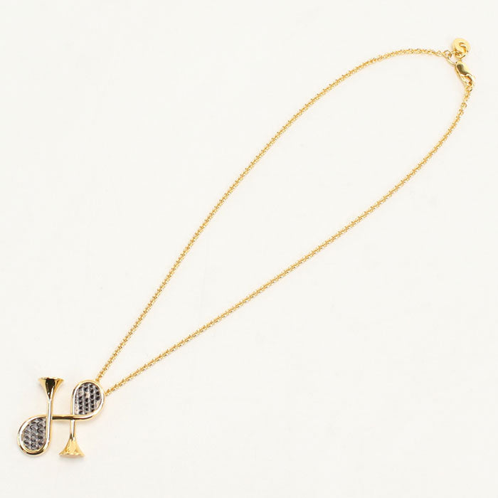Hermes Necklace Col H Necklace Gold Plated, Vaud Swift Gold Women