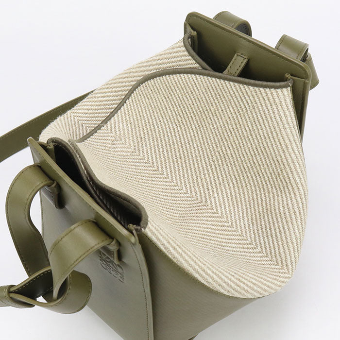 Loewe Lo89029 Hammock Bag Small 2Wayhandbag/Shoulder Bag Calfskin Green Women