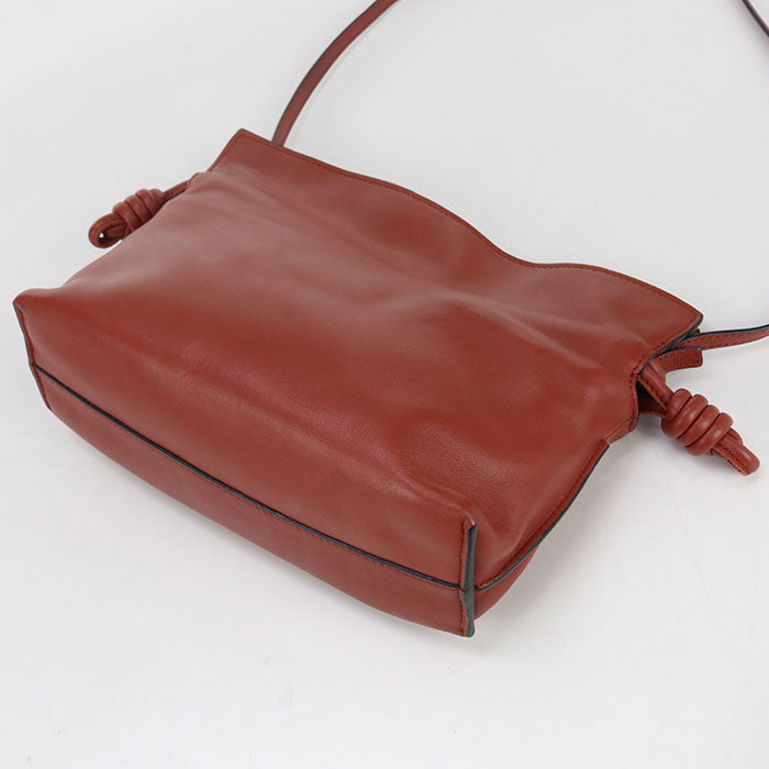 Loewe Shoulder Bag Flamenco Clutch Mini Clutch Bag Nappa Leather Red Women