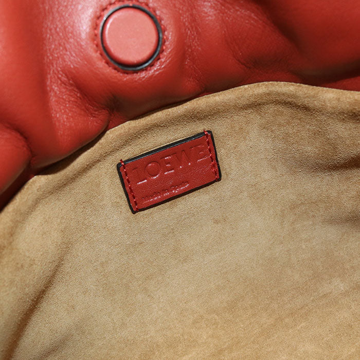 Loewe Shoulder Bag Flamenco Clutch Mini Clutch Bag Nappa Leather Red Women