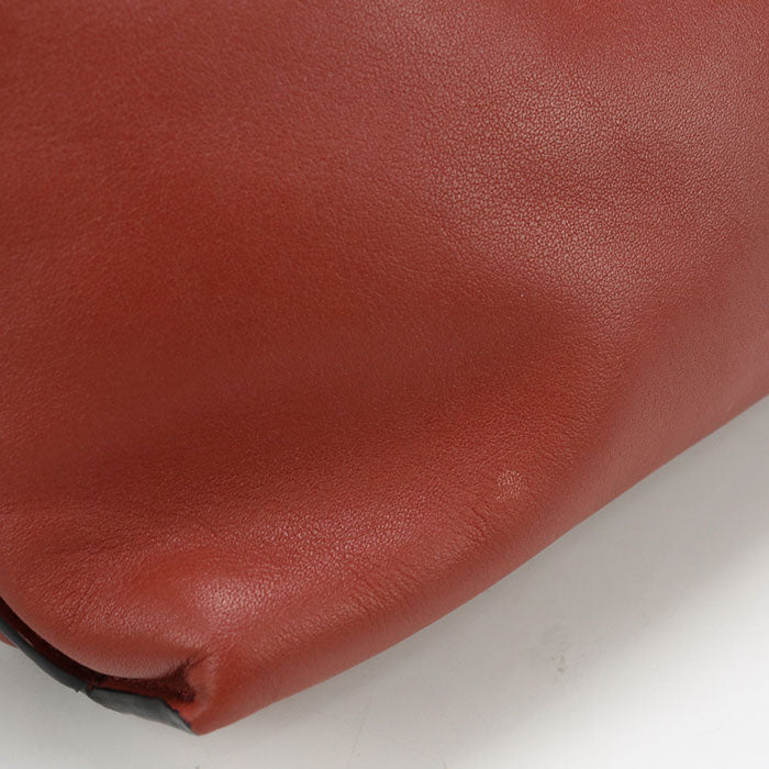 Loewe Shoulder Bag Flamenco Clutch Mini Clutch Bag Nappa Leather Red Women
