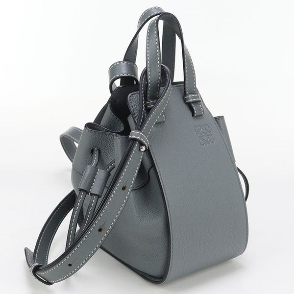 Loewe 314.30.V07 Handbag Anagram Hammock Bag Mini 2Waybag Calf Leather Gray Women