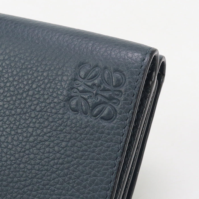 Loewe Lo93011 Trifold Wallet Anagram Three Fold Wallet Calfskin Navy Mens