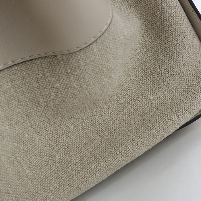 Loewe 314.12.V07 Mini Hammock Drawstring Bag Handbag Calfskin Beige Women