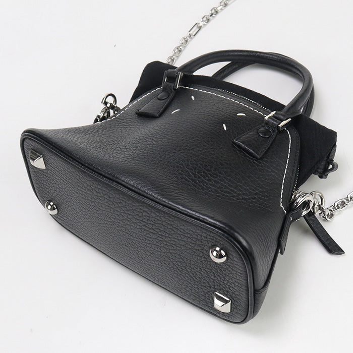 Maison Margiela S56Wg0081 P4455T8013 5Ac Handbag Calfskin Black Women