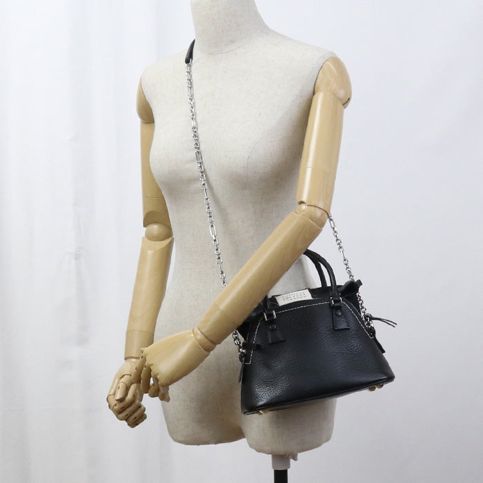 Maison Margiela S56Wg0081 P4455T8013 5Ac Handbag Calfskin Black Women