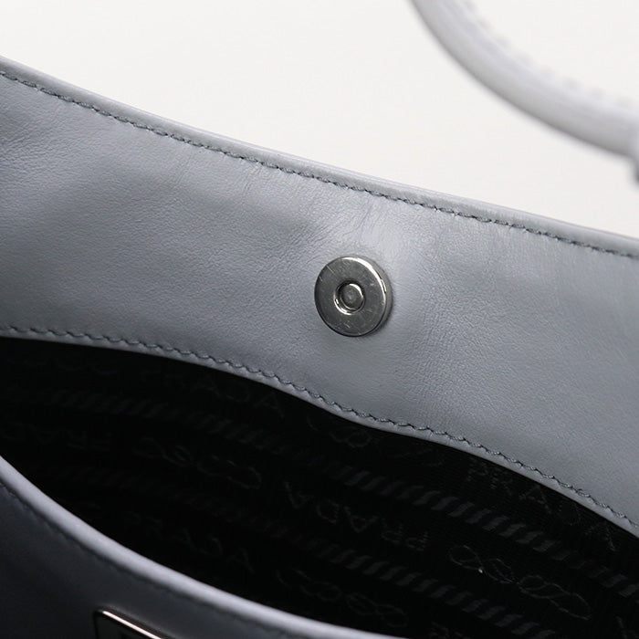 Prada 1Bc499 Shoulder Bag Prada Cleo One Shoulder Bag Calf Leather Light Grey Women