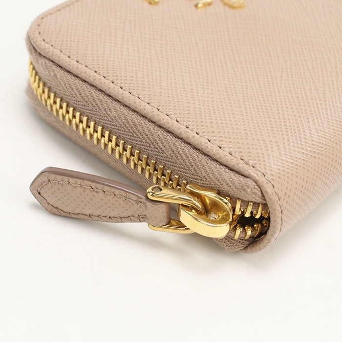 Prada 1Mm268 F0236 Coin Case Coin Pocket Safiano Leather Pink Women