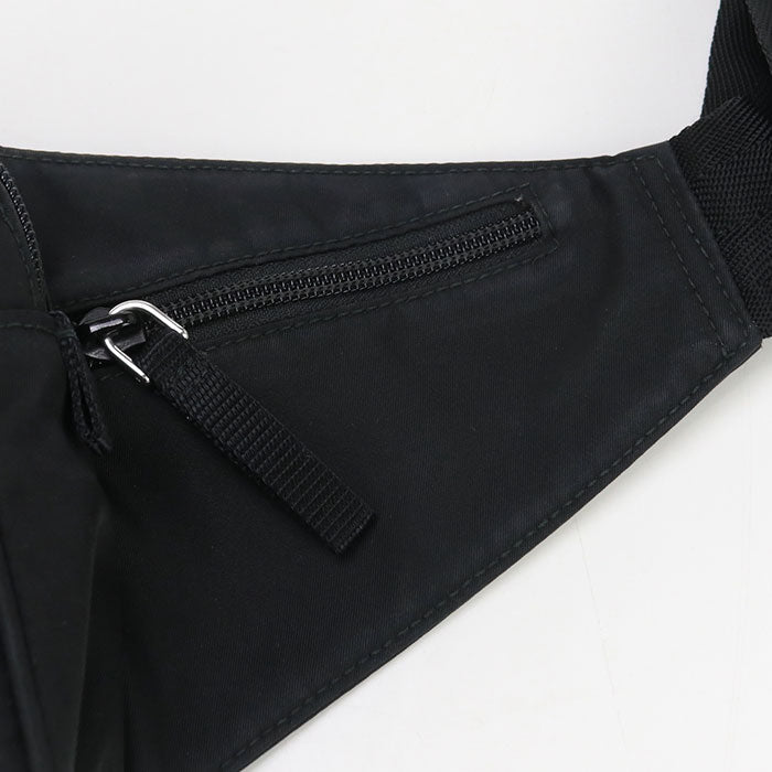 Prada 2Vl001 2A6D F0002 Belt Bag Body Bag Nylon Black Mens