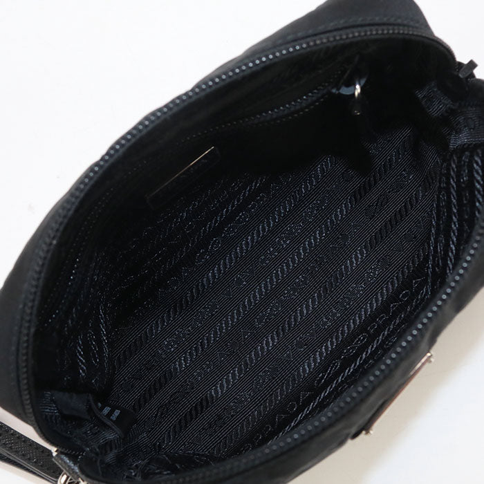 Prada 1Ns021 Pouch Nylon Black Women