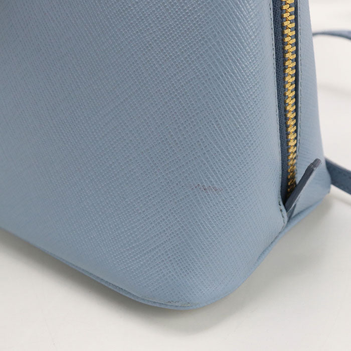 Prada 1Ba838 2Way Handbag/Safiano Leather Blue Women