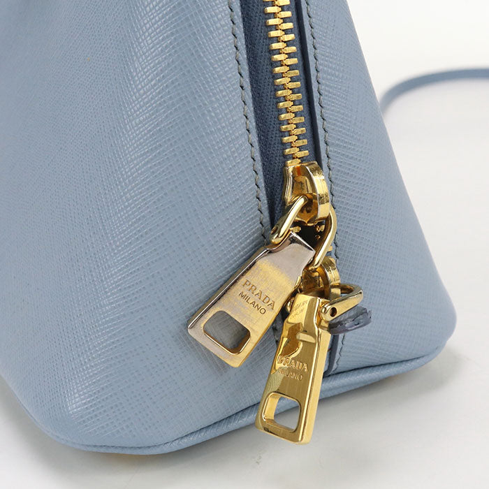 Prada 1Ba838 2Way Handbag/Safiano Leather Blue Women