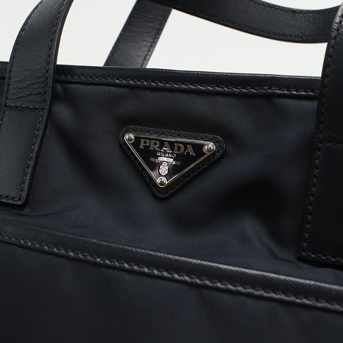 Prada 2Vg032 Tote Bag Safiano 2Waytote Bag Nylon,Leather Navy Mens(Unisex)