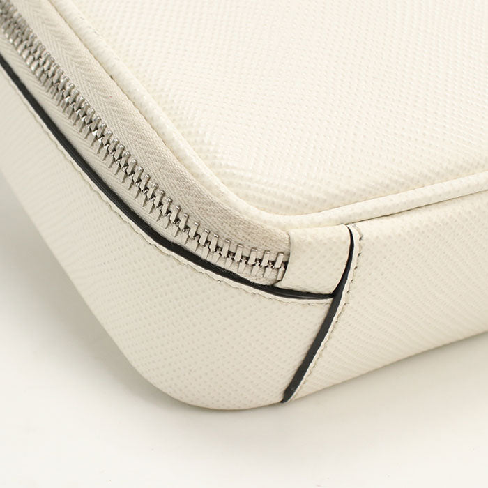 Prada 2Vh154 Shoulder Bag Safiano Crossbody Bag Leather White Mens(Unisex)