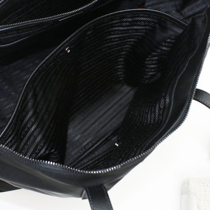 Prada 2Vg024 2Way Tote Bag Nylon Black Mens