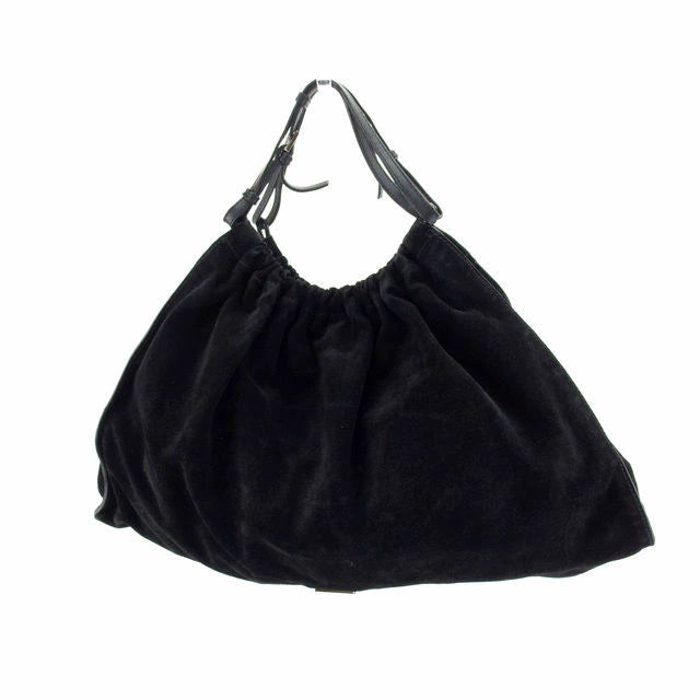Gucci Tote Bag Gg Canvas Black X Black Silver