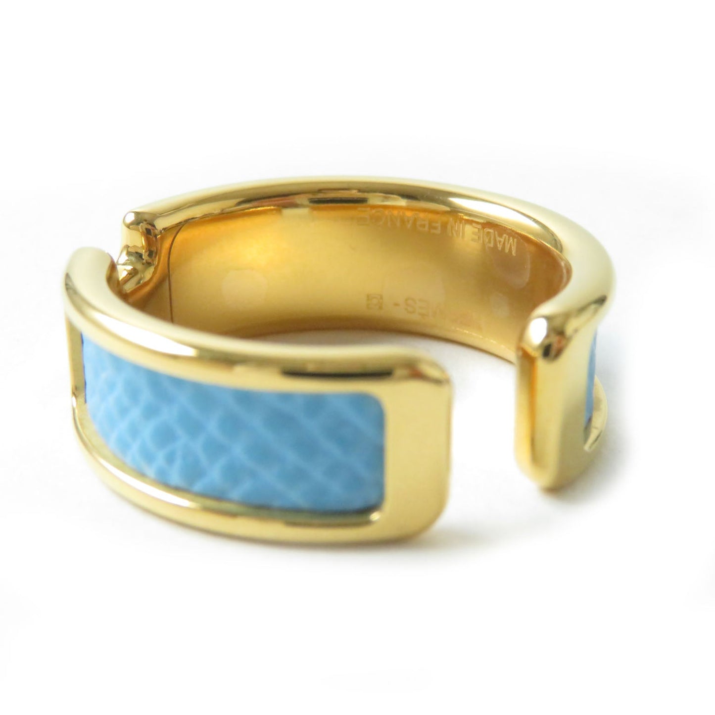 Hermes Earring Gpepsom Light Blue Olympe Women