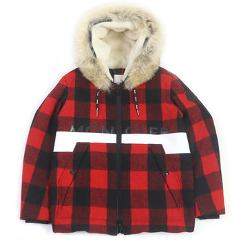 Moncler Down Jacket Wool Red Black Stecknadel Horn 1