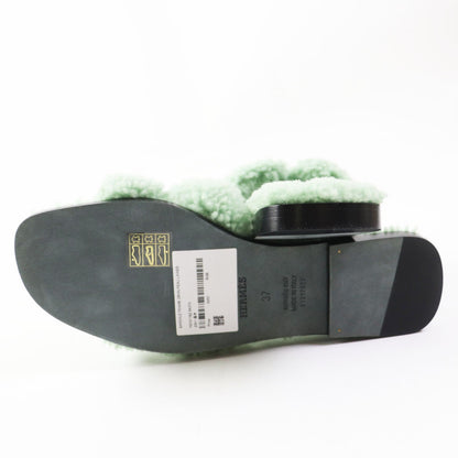 Hermes Sandals H212178Z Ramfer Light Green Type Oran Women 37