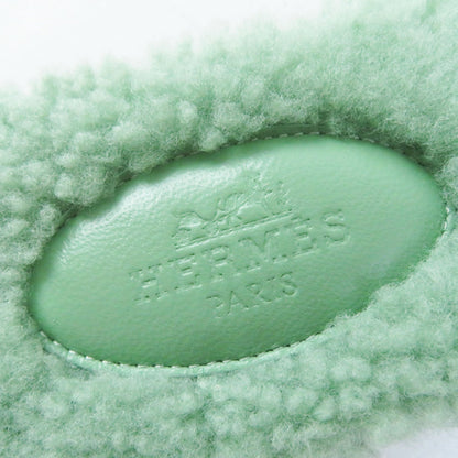 Hermes Sandals H212178Z Ramfer Light Green Type Oran Women 37