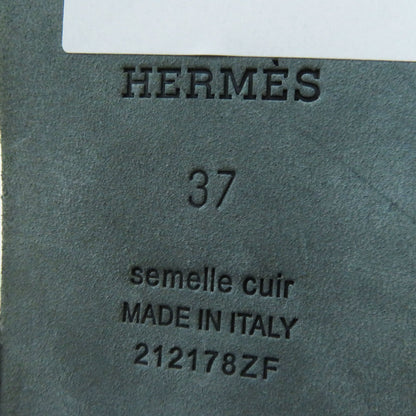 Hermes Sandals H212178Z Ramfer Light Green Type Oran Women 37