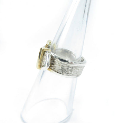 Hermes Ring Main?Fsv925 , Main?F750 Silver Gold Horseshoe Combi Ring Women