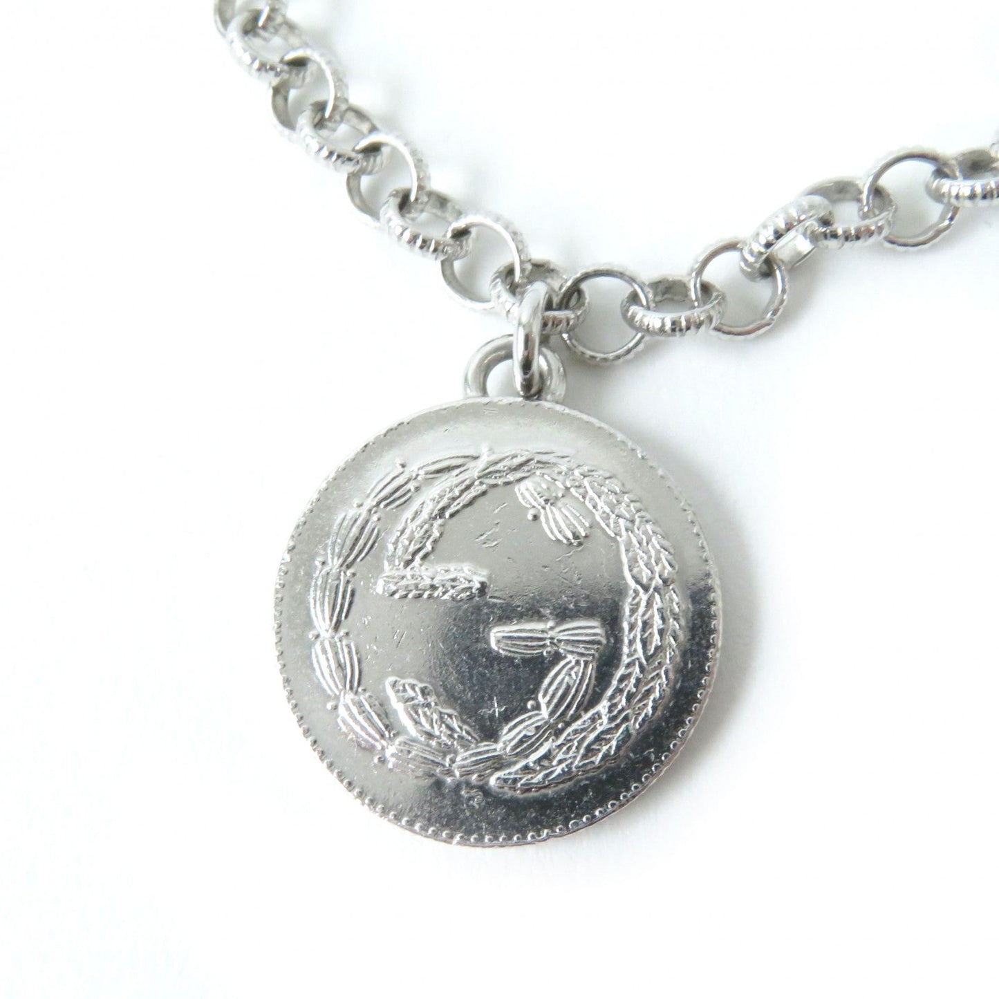 Gucci Bracelet 433499 Main?Fag925 Silver Interlocking G Bee Coin Women 18
