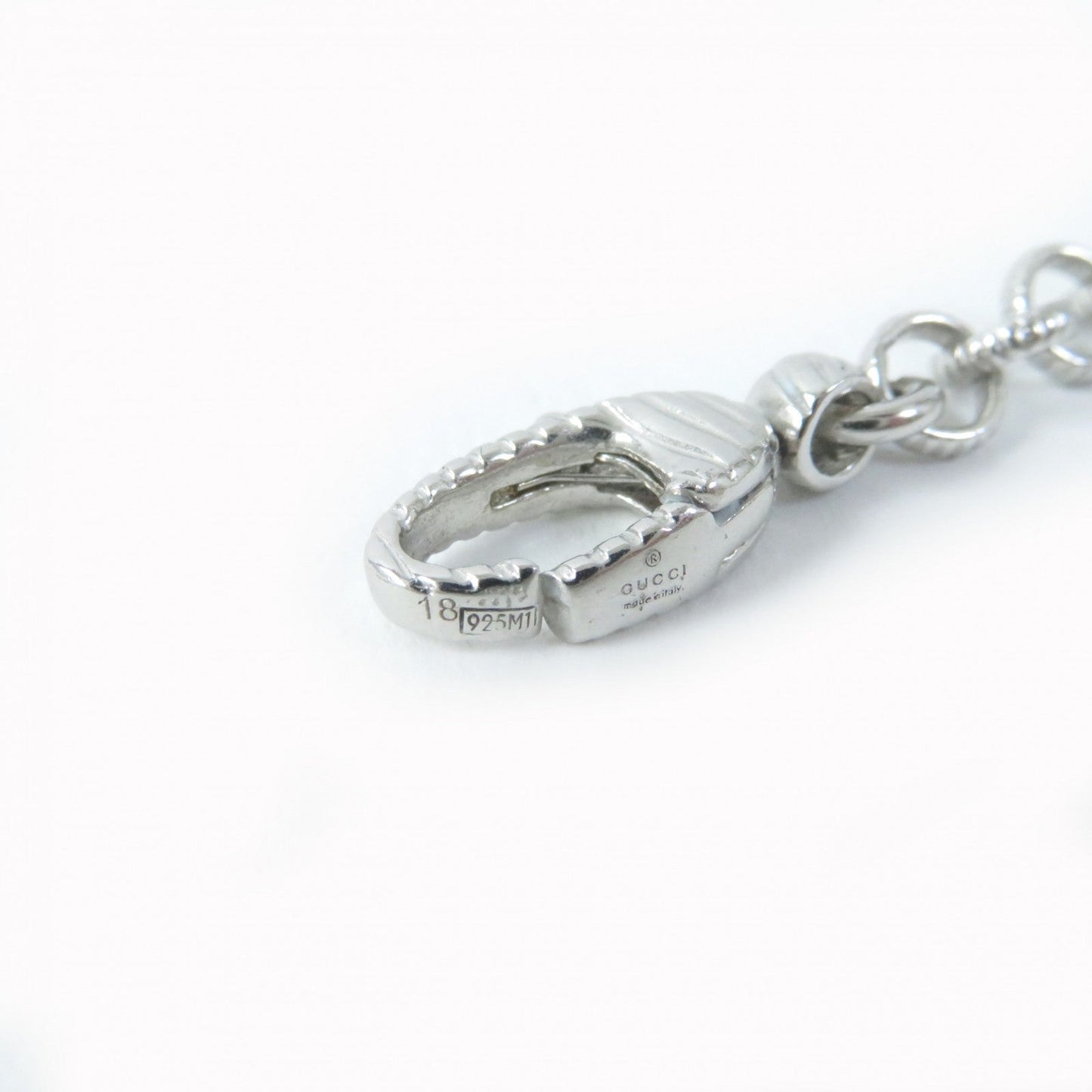 Gucci Bracelet 433499 Main?Fag925 Silver Interlocking G Bee Coin Women 18
