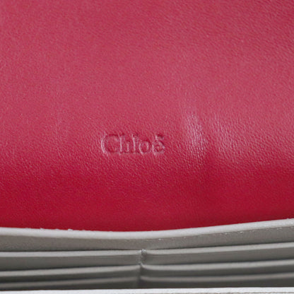 Chloe Long Wallet Purse 3P0284 Leather Red Georgia Georgia