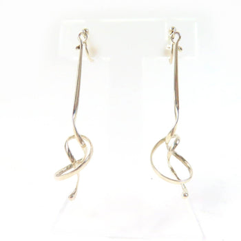 Georg Jensen Earring Main?Fsv925 Silver Forget Me Not Women