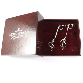 Georg Jensen Earring Main?Fsv925 Silver Forget Me Not Women