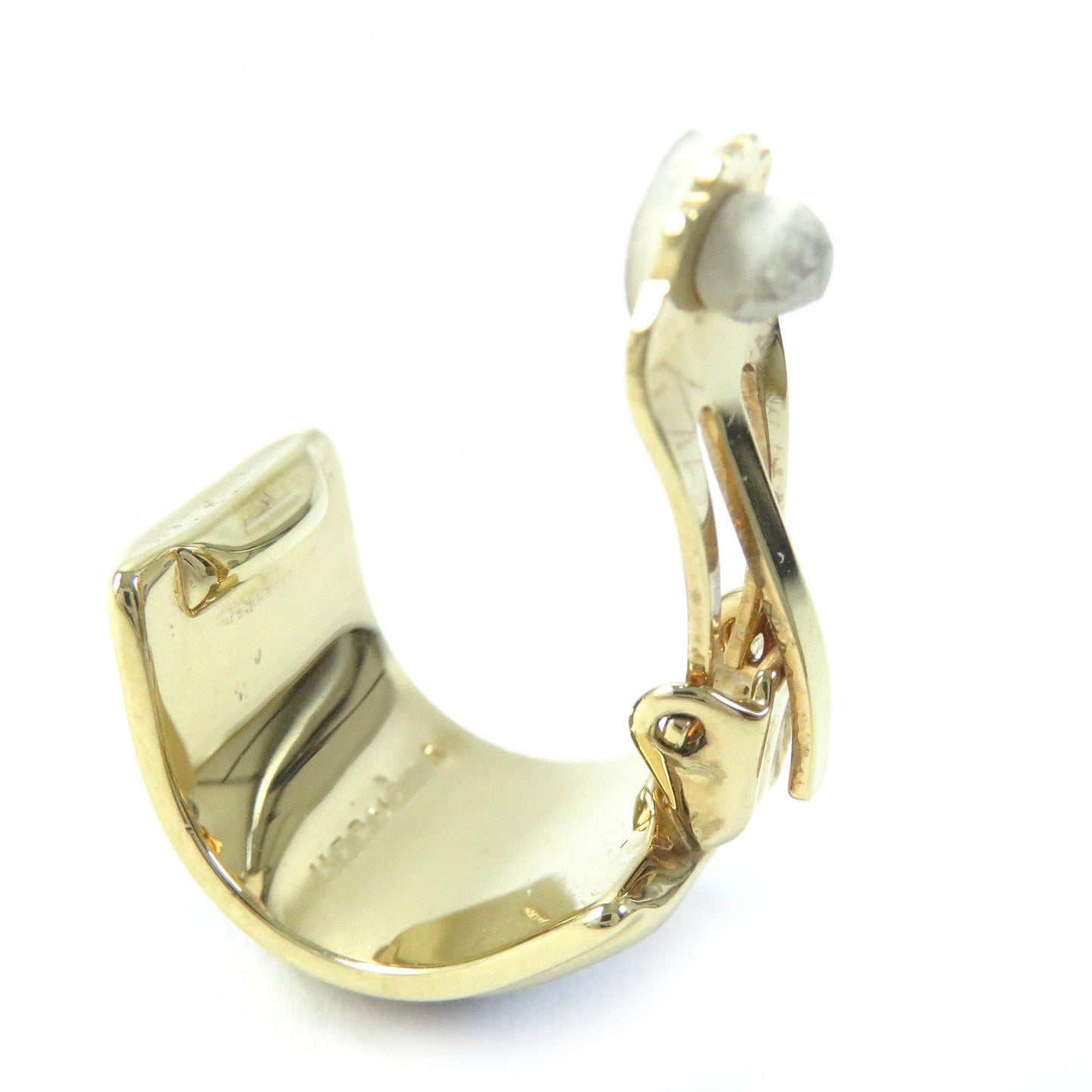 Hermes Earring Gold Plated Blue Pearl Motif Nanappoyaki Emile Women