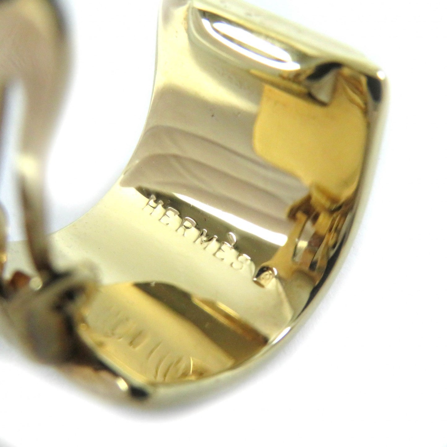 Hermes Earring Gold Plated Blue Pearl Motif Nanappoyaki Emile Women