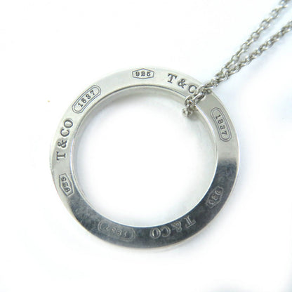 Tiffany&Co. Necklace 1837 Main?Fag925 Silver Circle Pendant Women