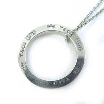 Tiffany&Co. Necklace 1837 Main?Fag925 Silver Circle Pendant Women