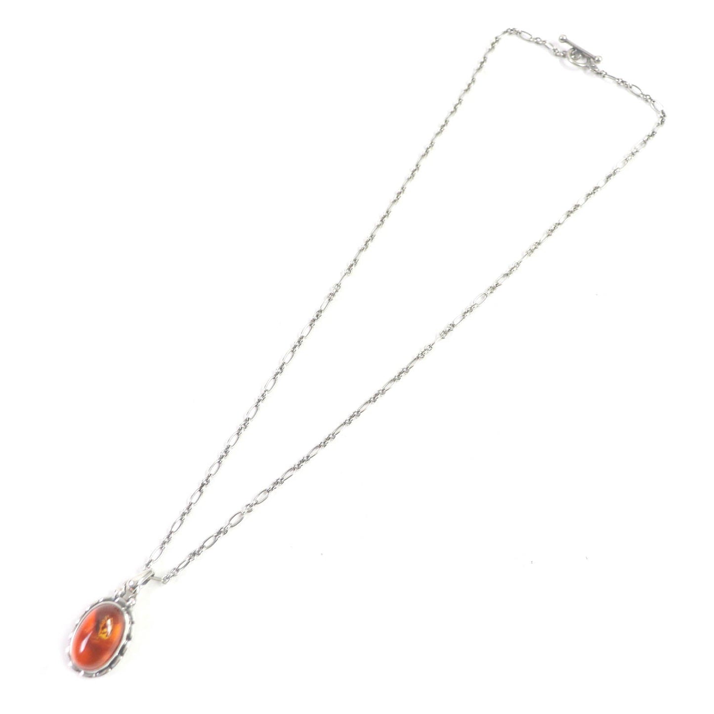 Georg Jensen Necklace Sv925, Amber Silver Women