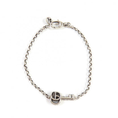 Gucci Bracelet 632207 Main?Fag925 Silver Double G Key Bracelet Women 18