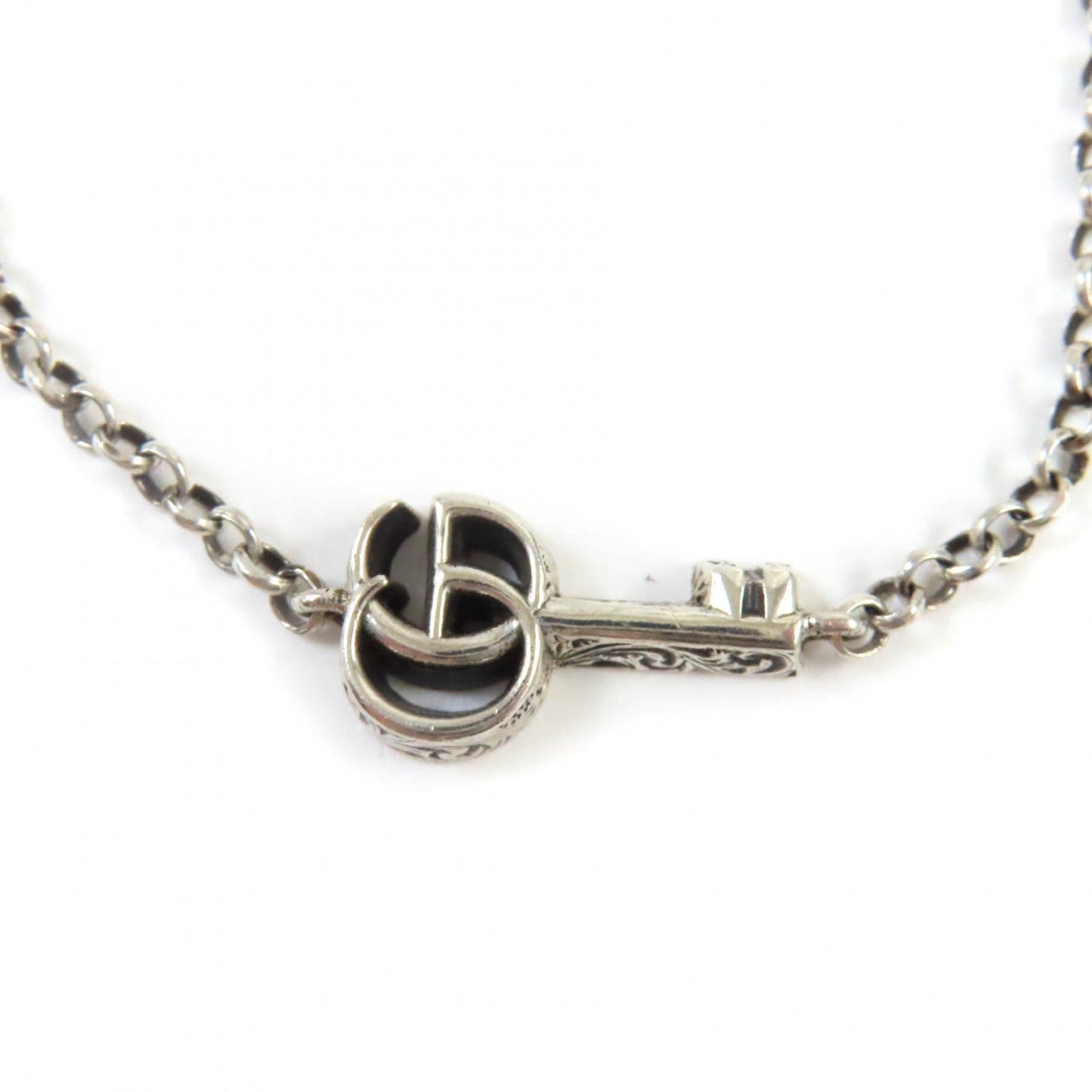 Gucci Bracelet 632207 Main?Fag925 Silver Double G Key Bracelet Women 18