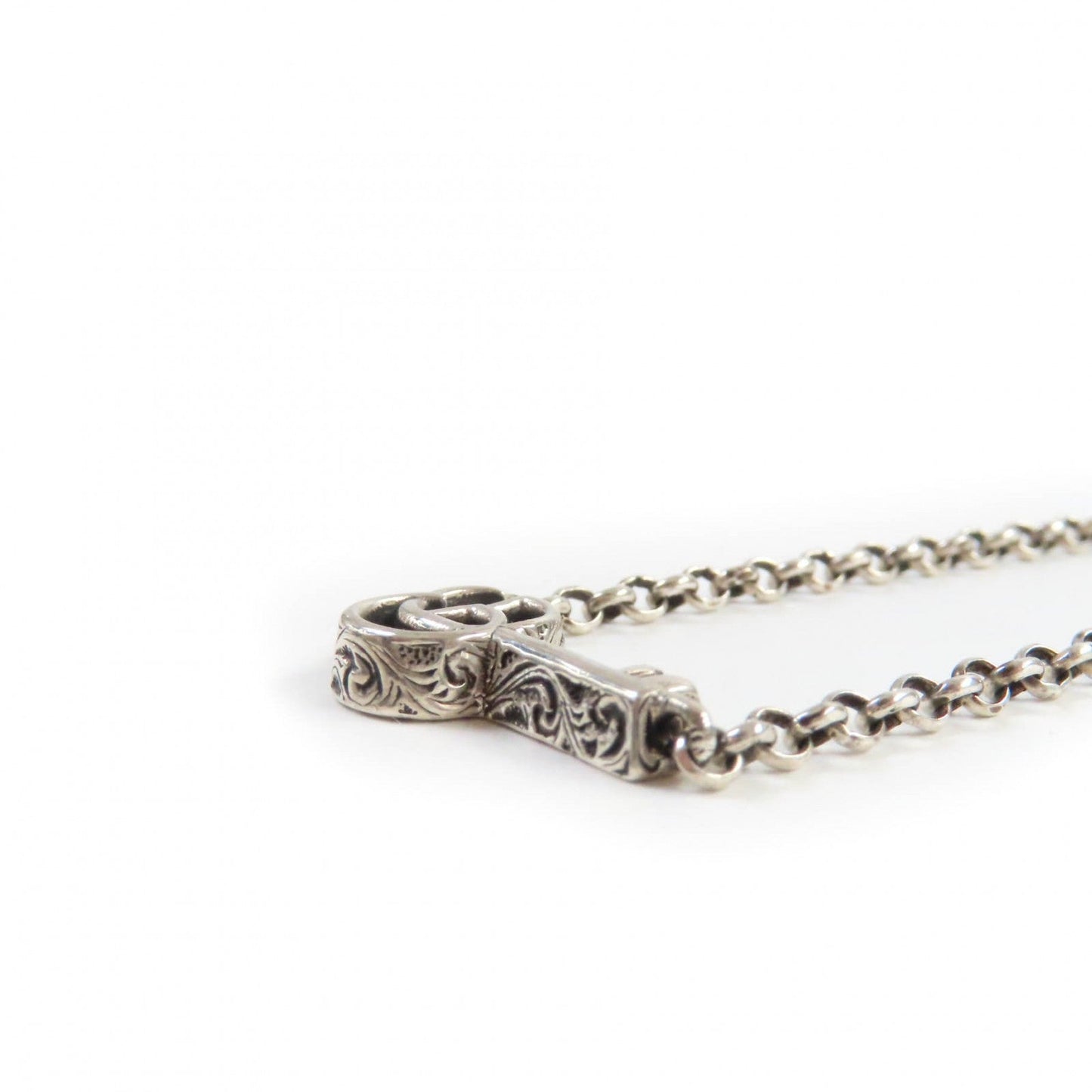 Gucci Bracelet 632207 Main?Fag925 Silver Double G Key Bracelet Women 18