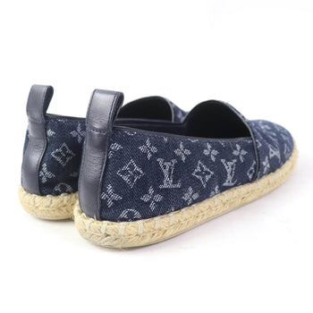 Louis Vuitton Slip-On Monogram Denim Indigo Women 36