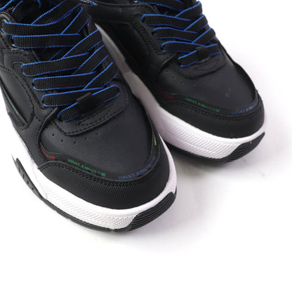 Versace Jeans Sneakers 71Va3Sf1 Leather, Synthetic, Rubber Black Blue Women 35