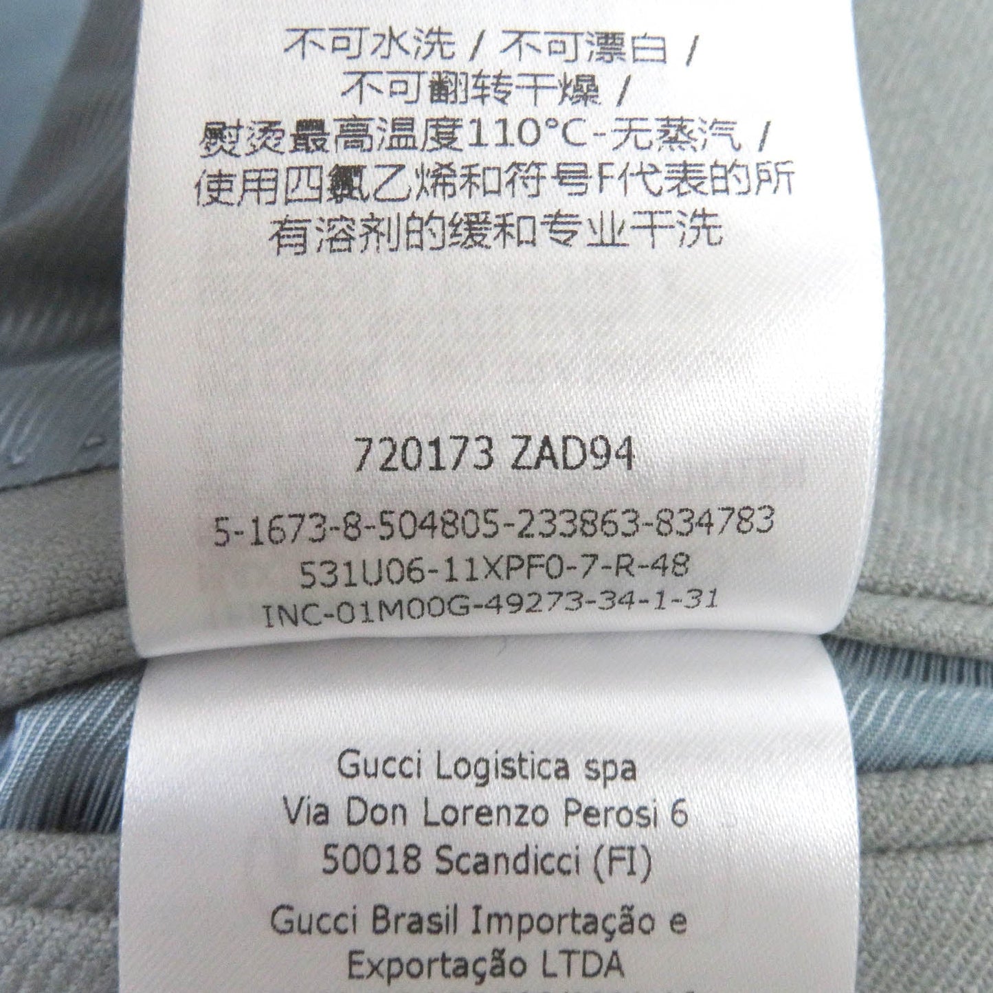 Gucci Tailored Jacket 720173 Outer
