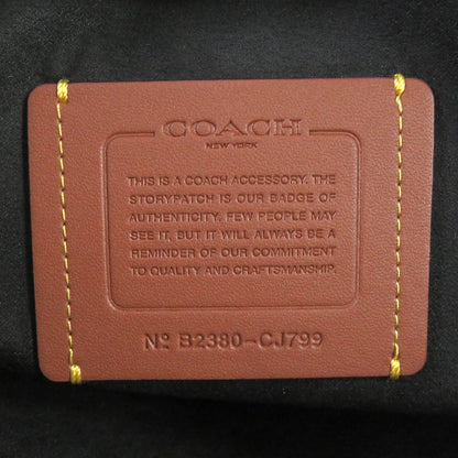 Coach Clutch Bag Cj799 Signature Canvas, Leather Charcoal Zip Around Laptop Case Mens