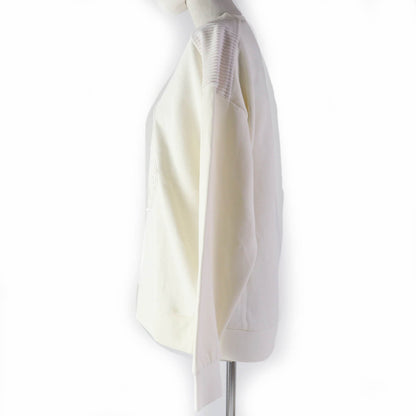 Moncler Sweat Cotton Ivory Felpa Women S