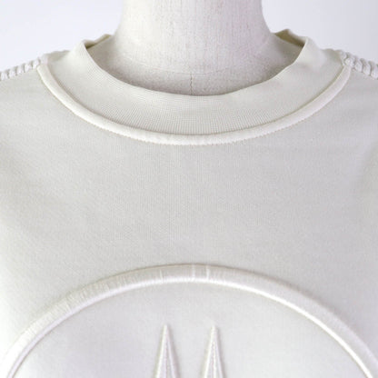 Moncler Sweat Cotton Ivory Felpa Women S