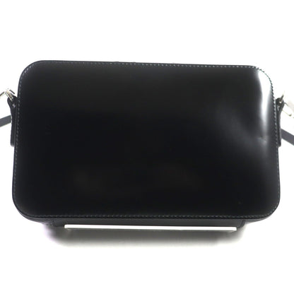 Prada Shoulder Bag 2Vh173 Brushed Leather Black Brick Mens