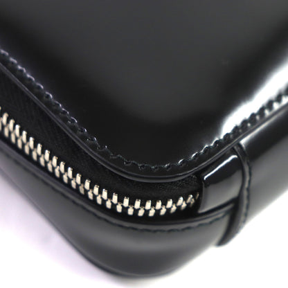 Prada Shoulder Bag 2Vh173 Brushed Leather Black Brick Mens