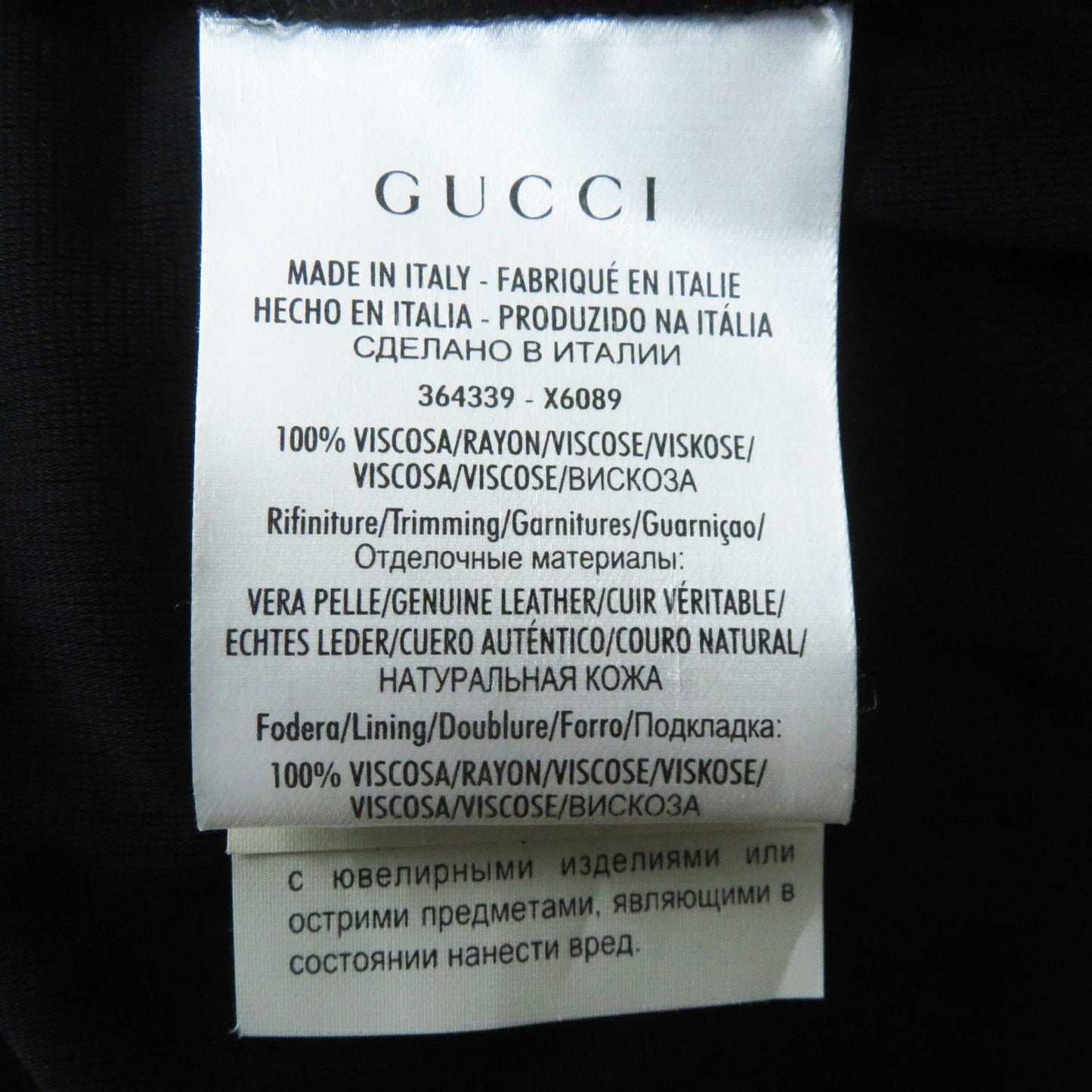 Gucci One Piece 364339 Outer