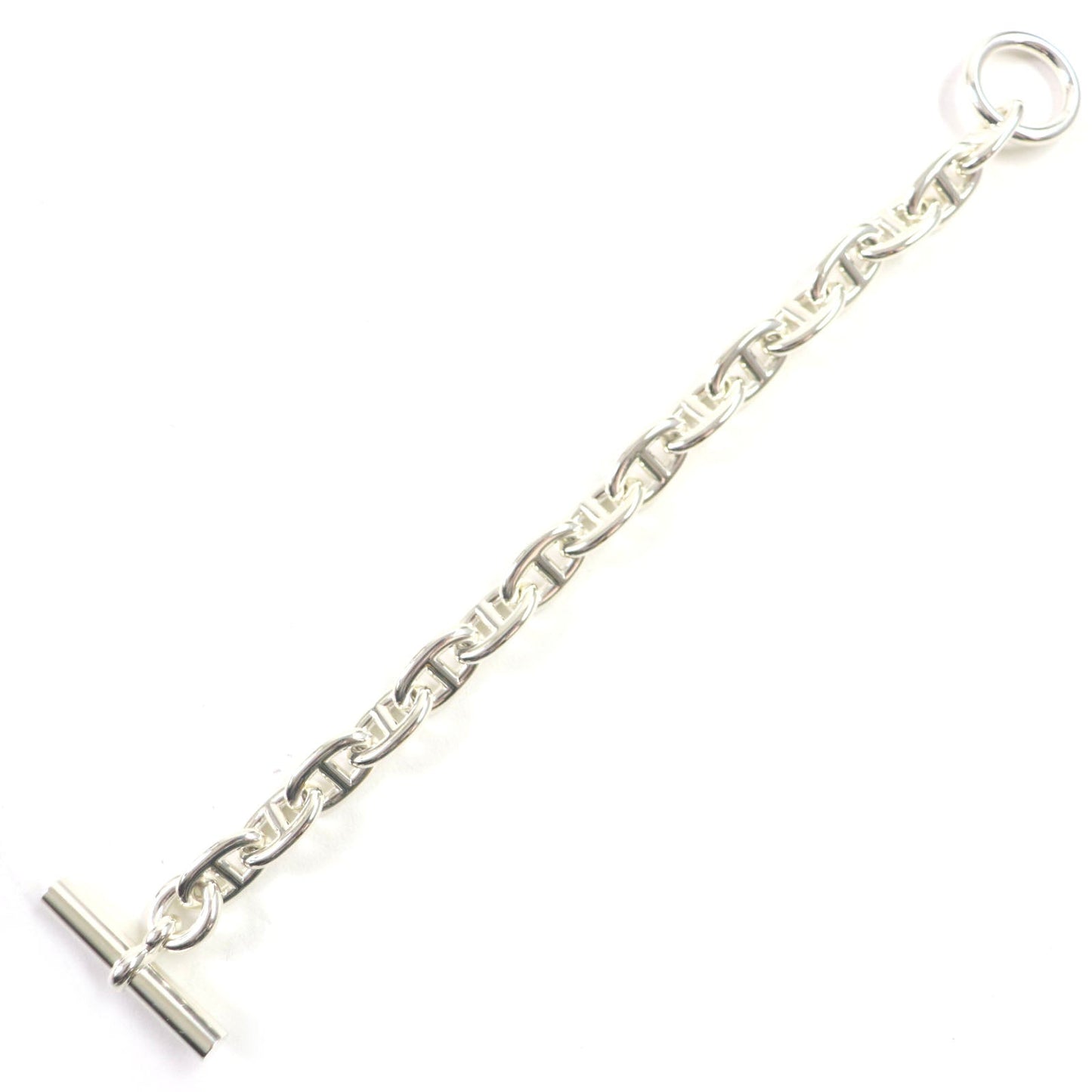 Hermes Bracelet Main?Fsv925 Silver Chene Dunkle Mm Mens