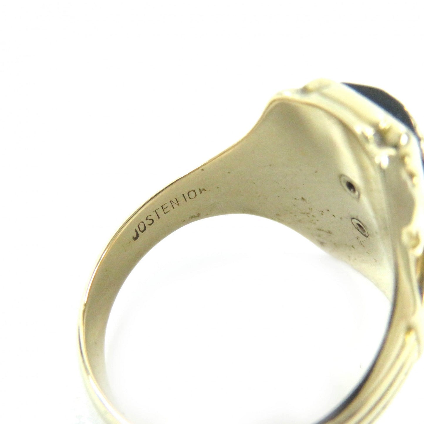 Jewelry Ring Main?Fk10 Gold Black Antique Vintage College Rings Mens